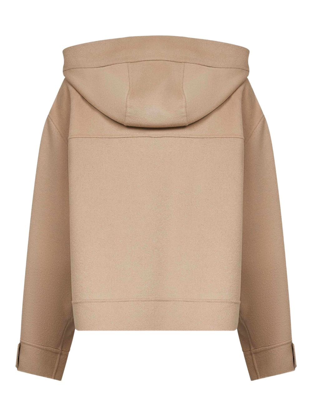 hooded patch-pocket jacket - 2