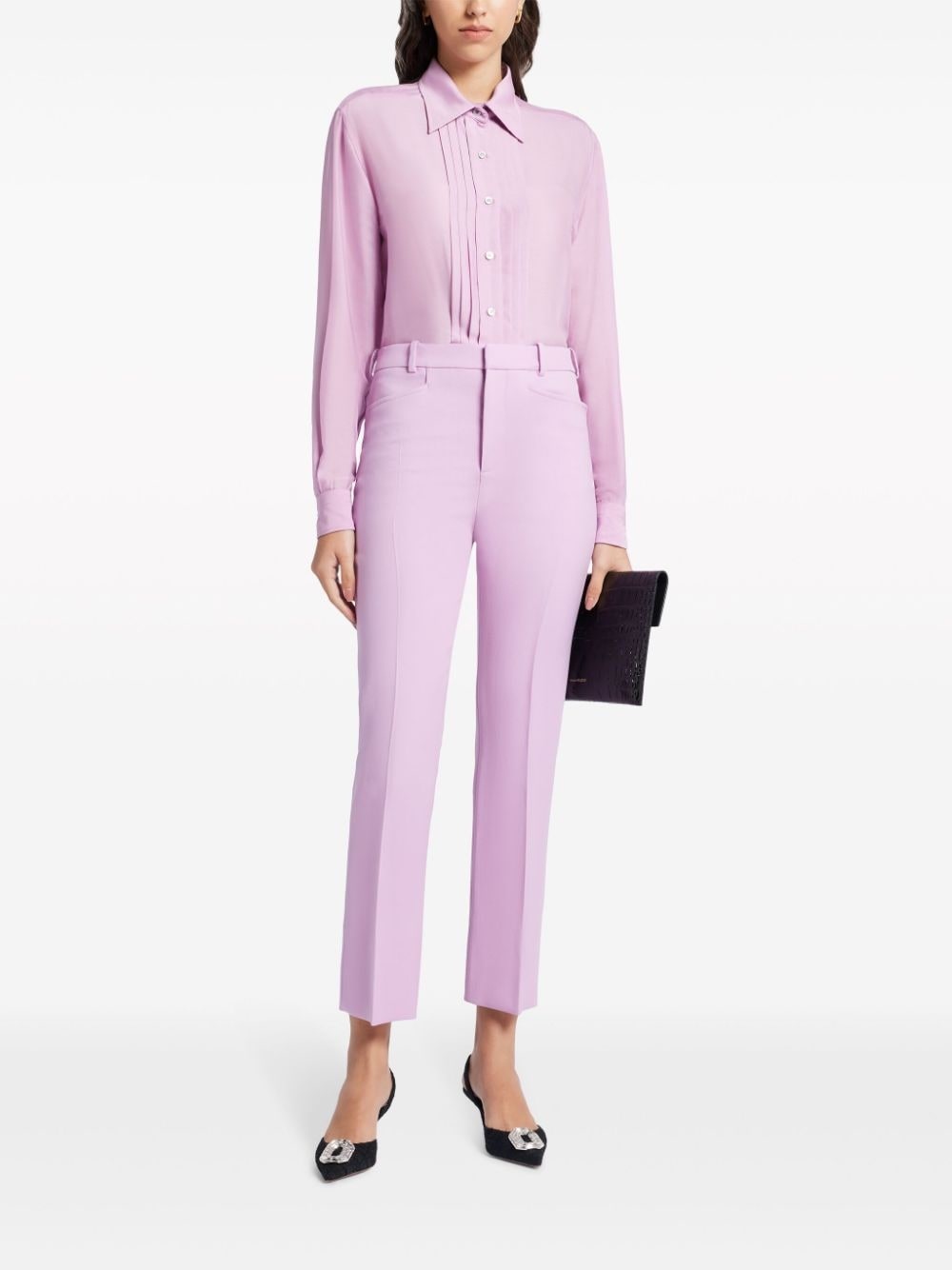 mid-rise tailored trousers - 2