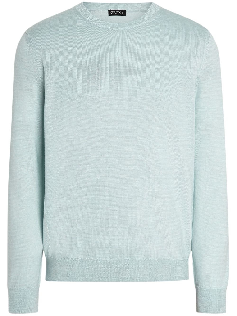 mélange crew-neck sweater - 1