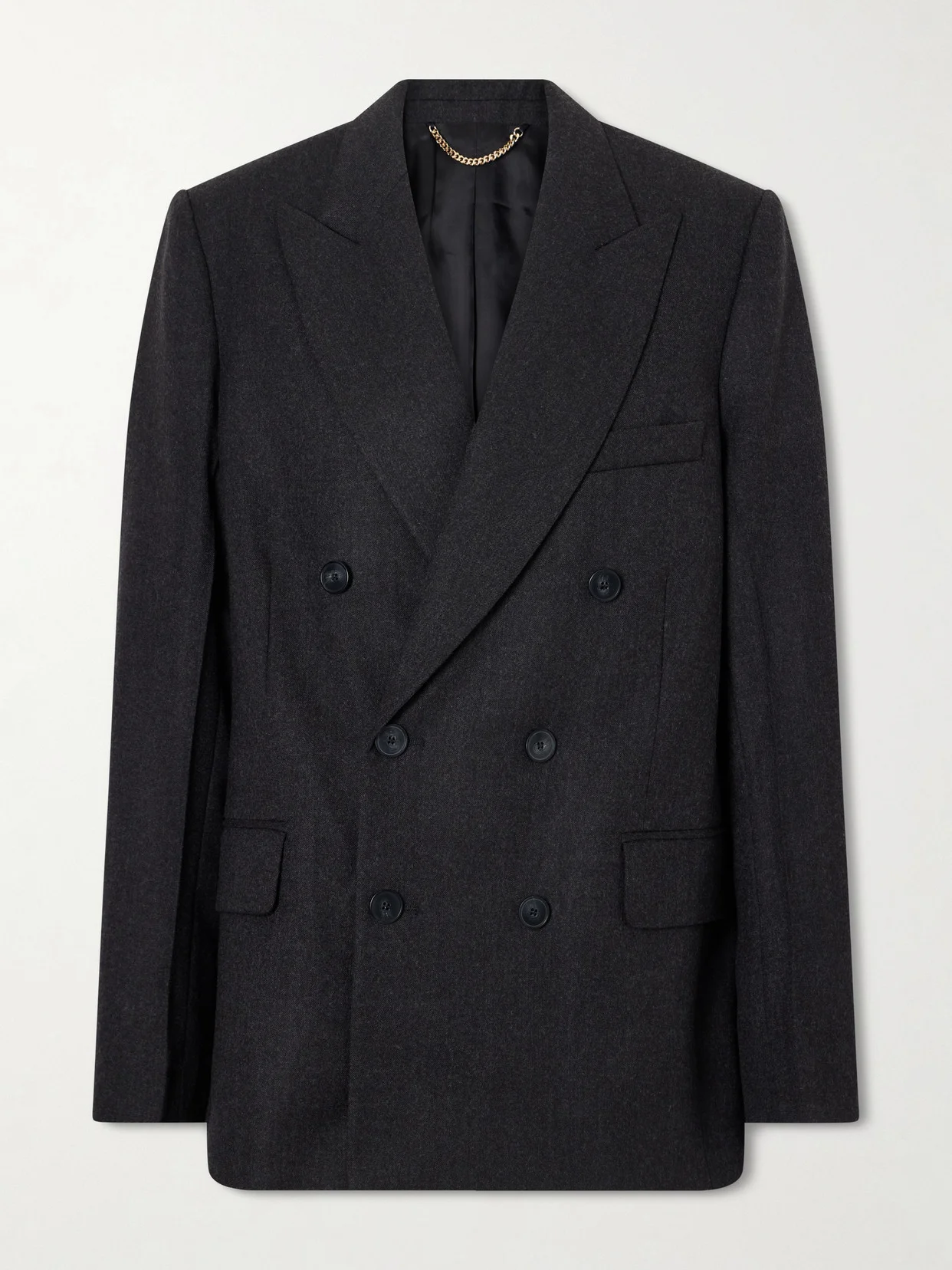 Beatrice Double-breasted Wool Blazer - 1