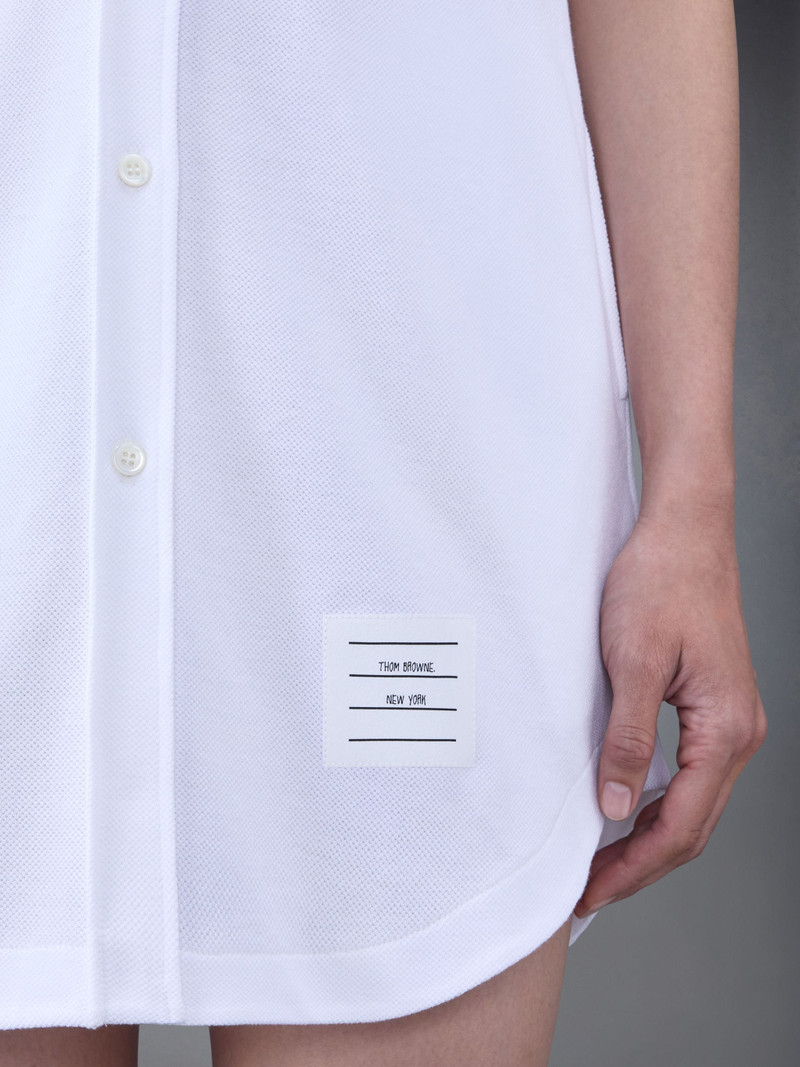 sequin-detail cotton shirt dress 5