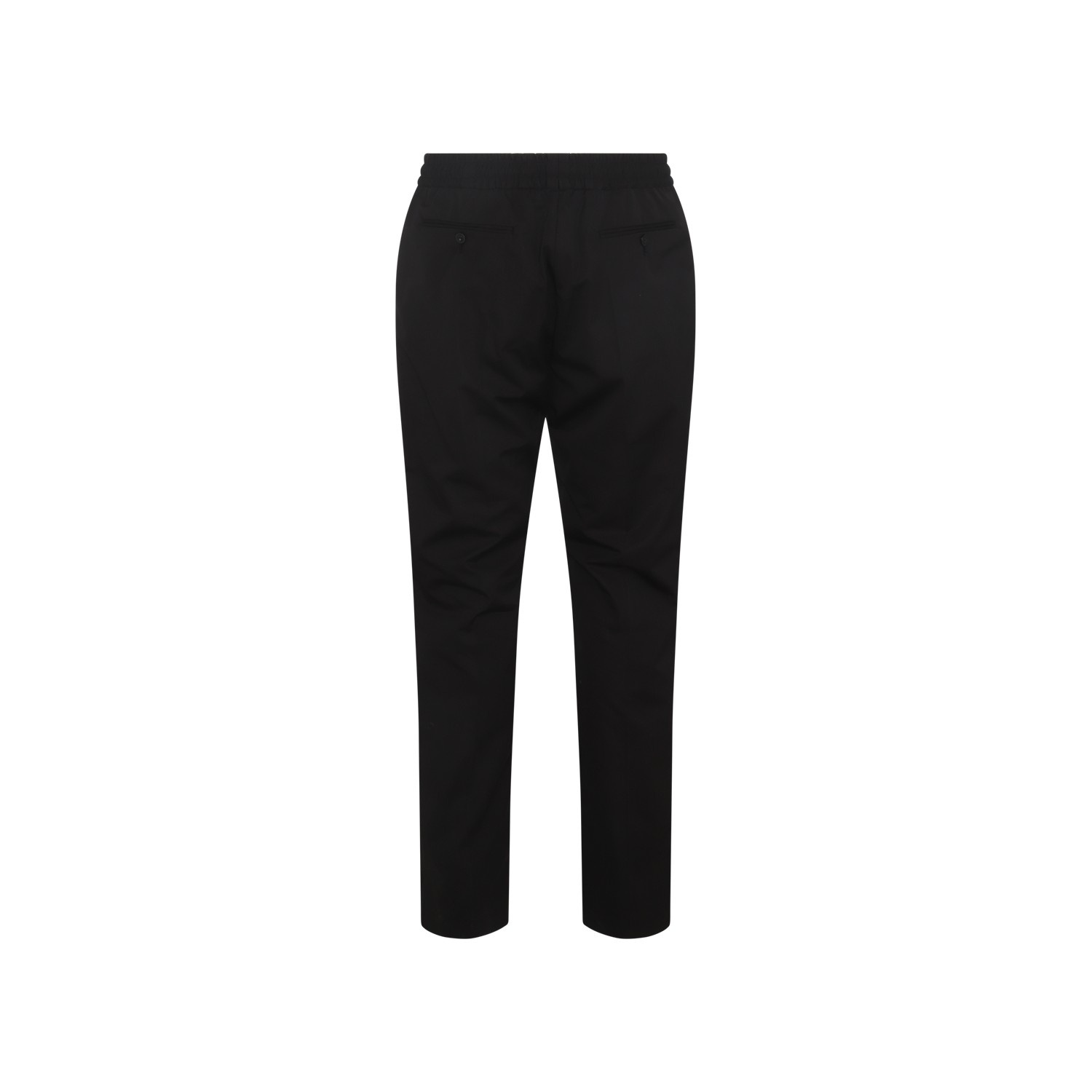 BLACK WOOL PANTS - 2