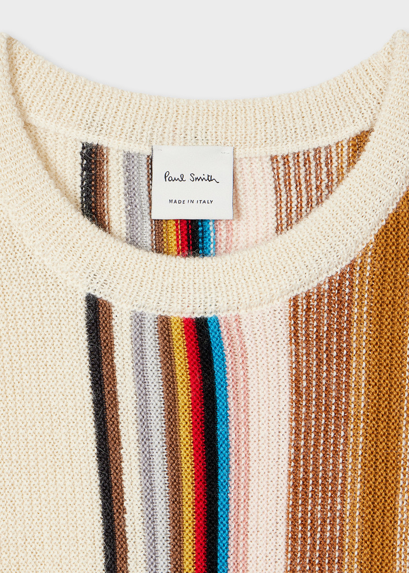 Paul Smith Women's Gradient 'Signature Stripe' Crew Neck Sweater outlook