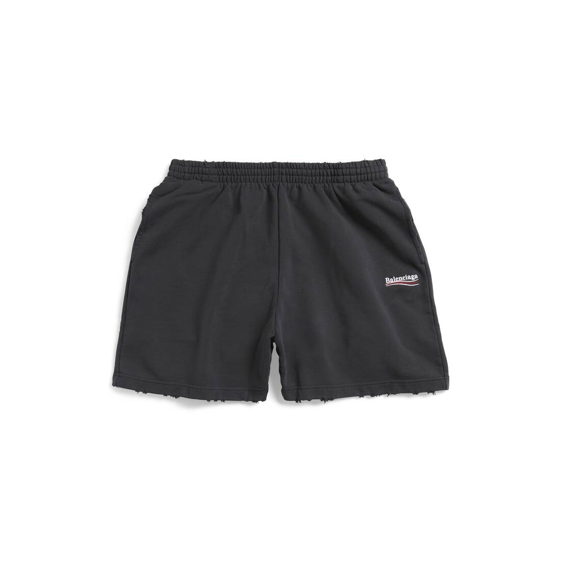 Men's Political Campaign Sweat Shorts in Black - 1