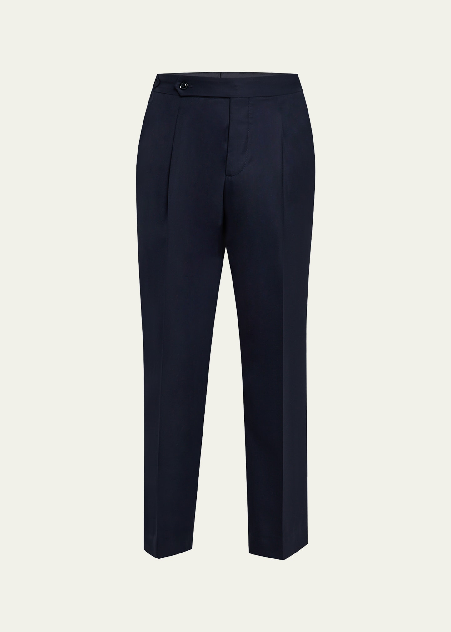 Men's Side-Tab Pleated Trousers - 1