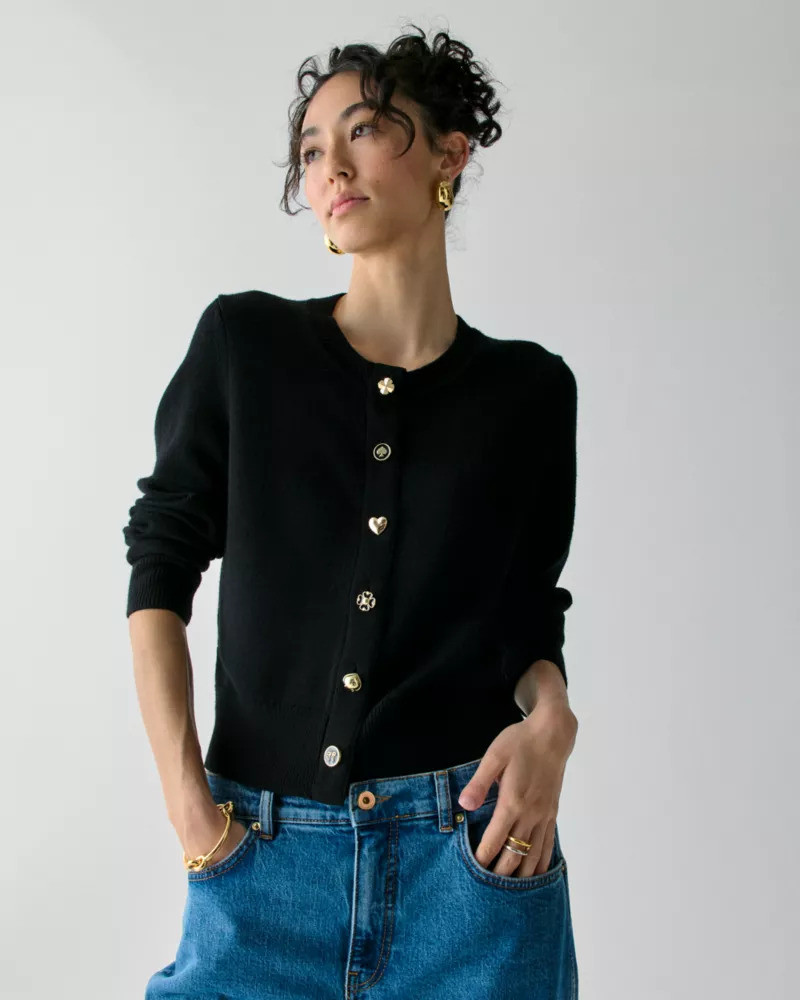 kate spade Novelty Button Nell Cardigan outlook