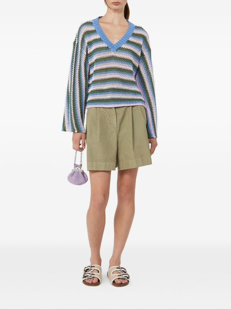 Max Mara Epica striped V-neck sweater outlook