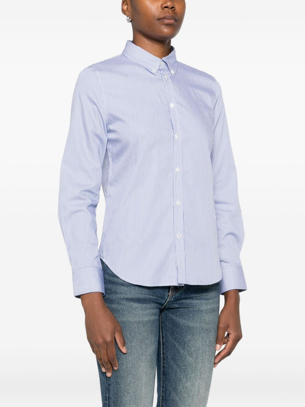 stripe-pattern shirt - 3