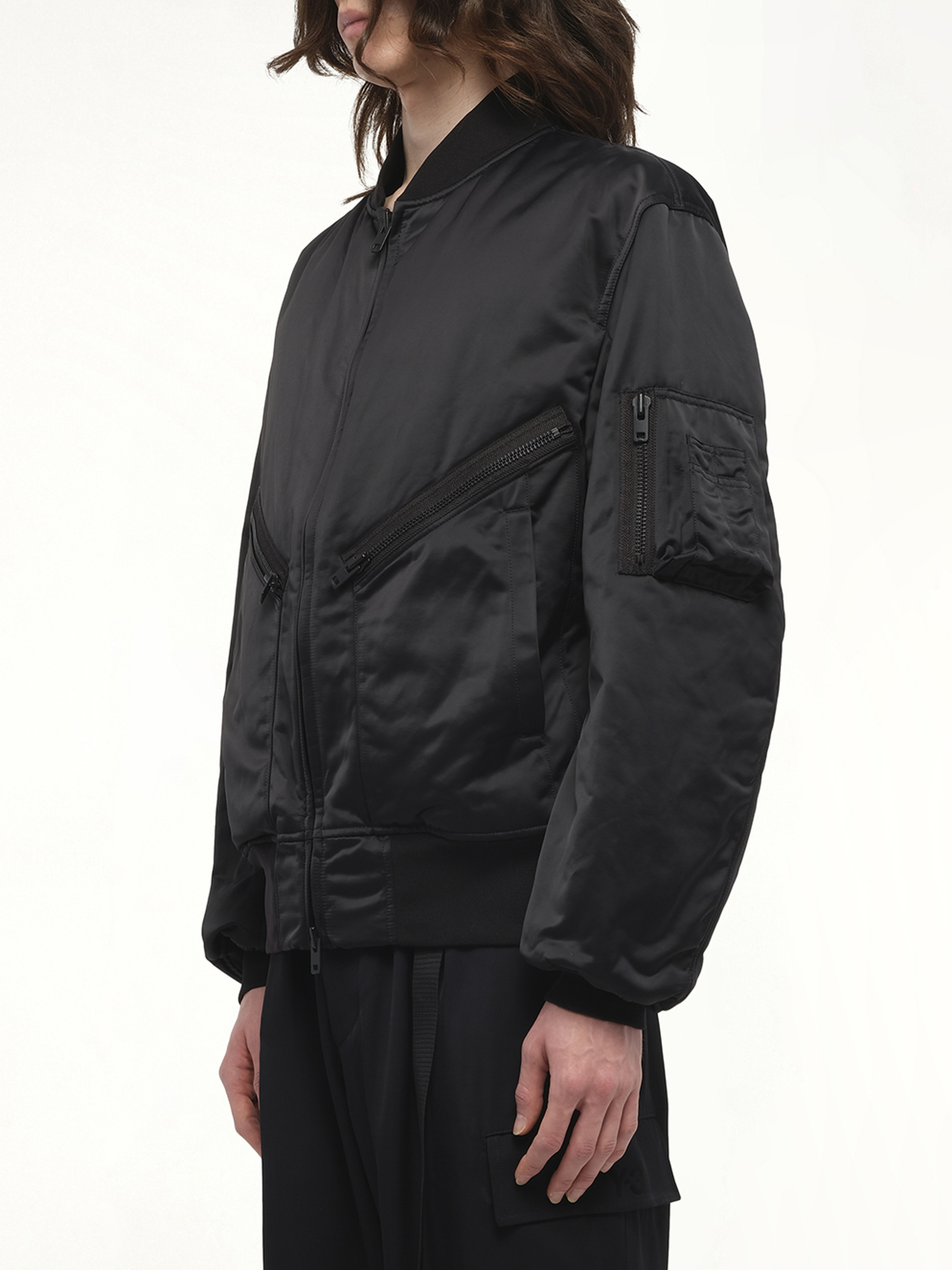 Bomber Jacket in Black - 5