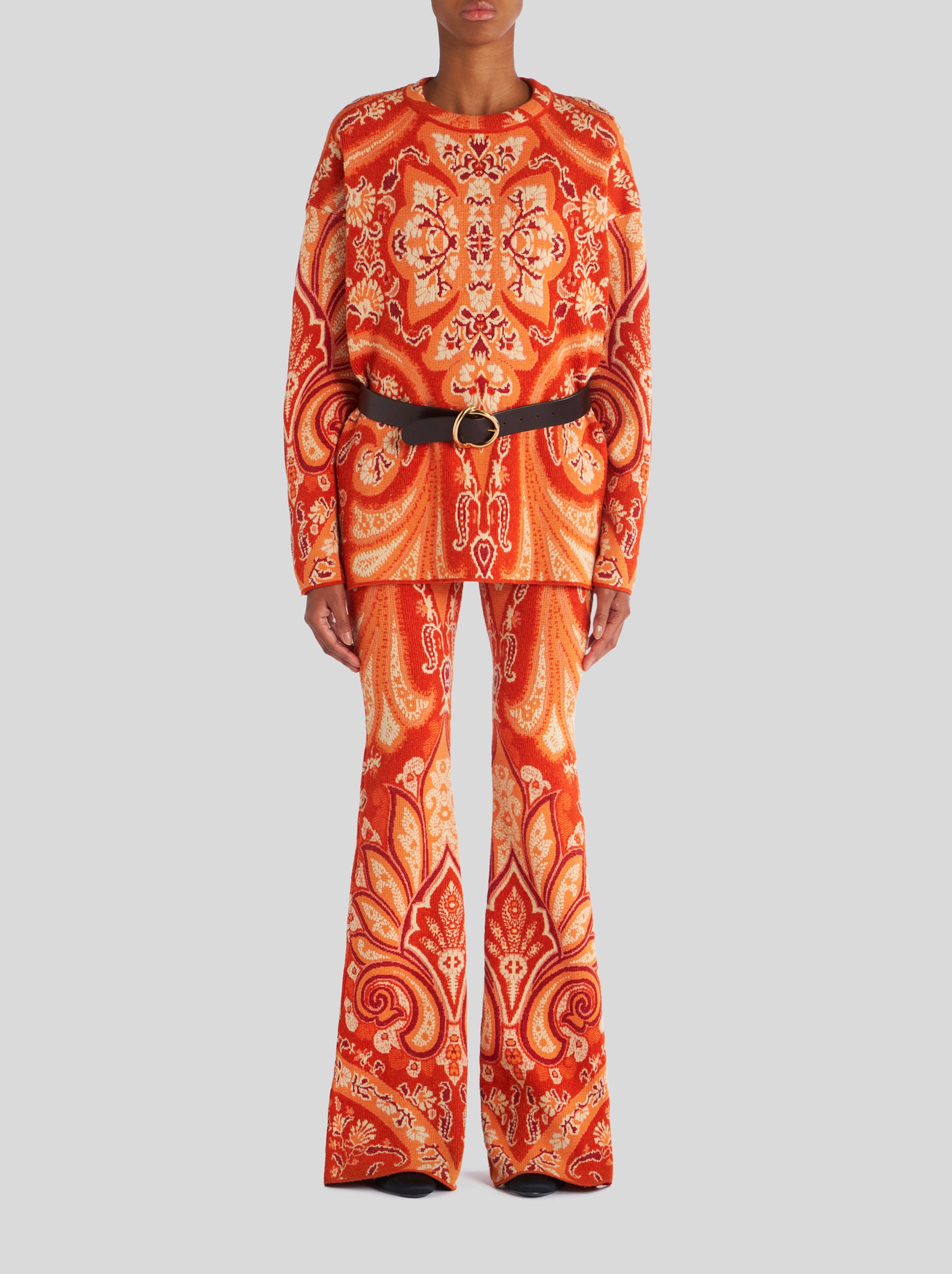 PAISLEY PATTERN JACQUARD JUMPER - 4