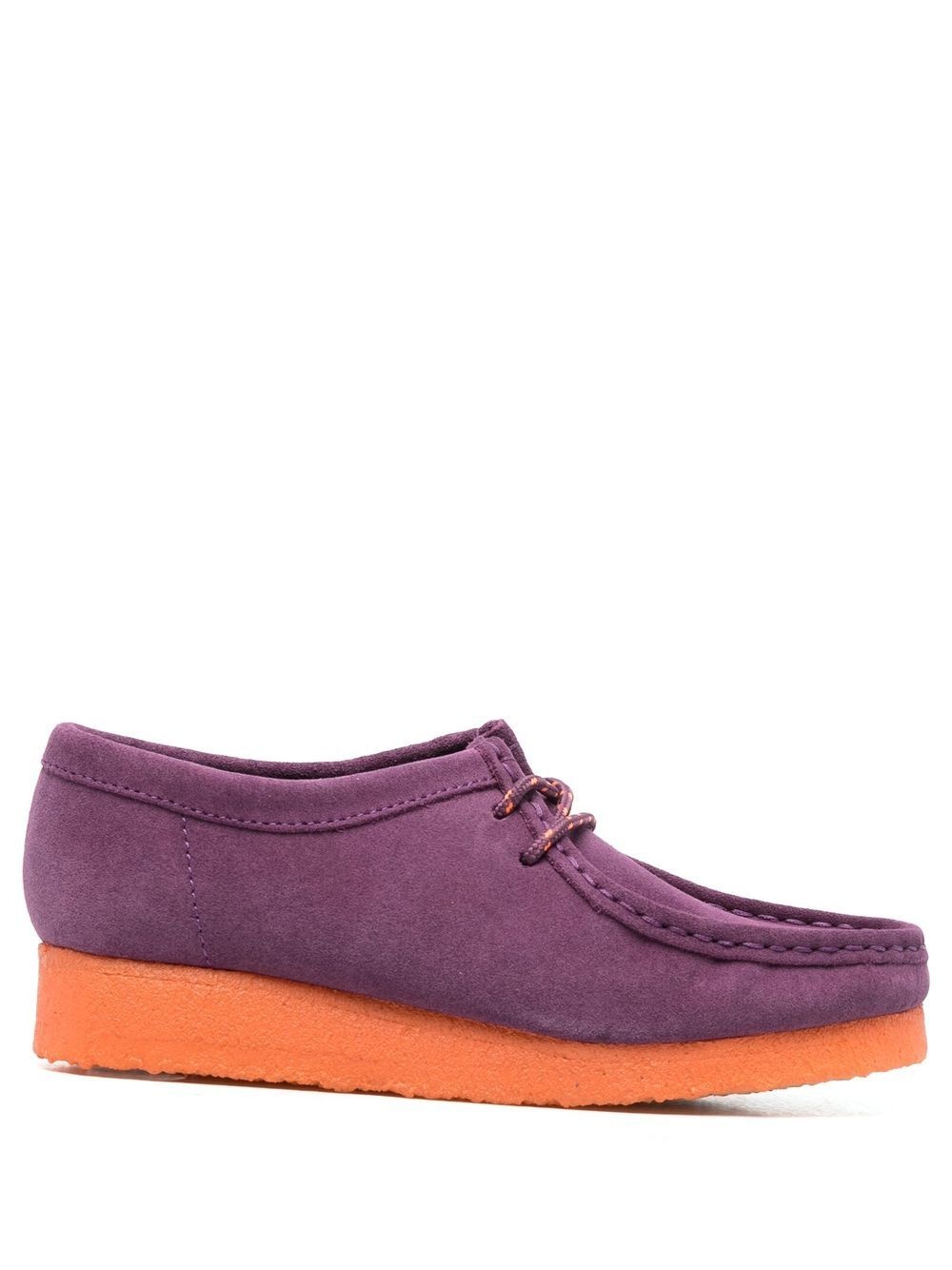 colour-block lace-up loafers - 1