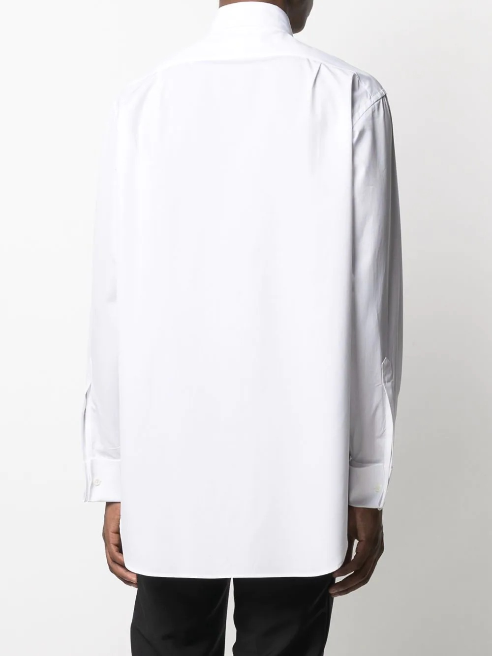 embroidered logo tailored shirt - 4