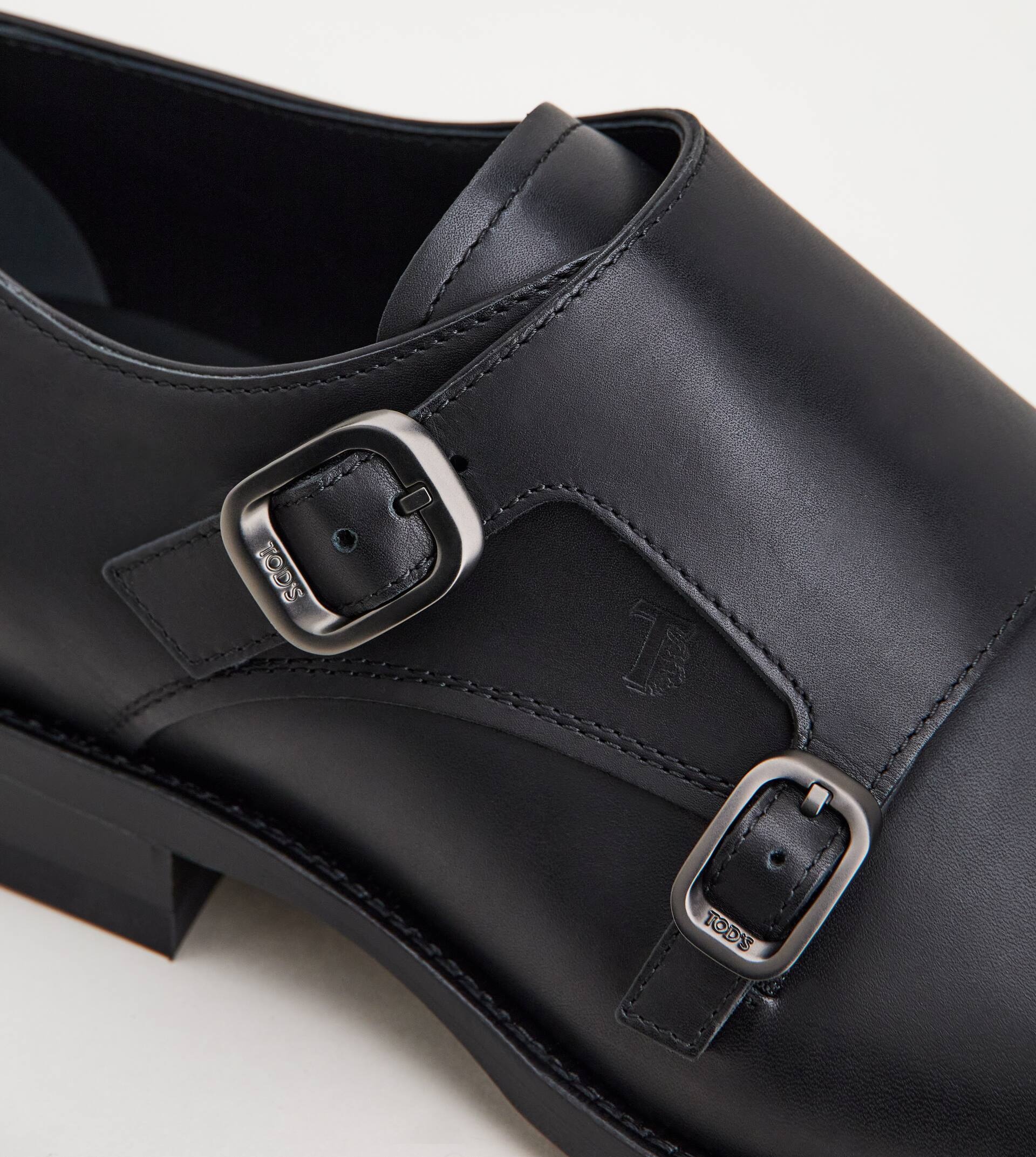 MONKSTRAP IN LEATHER - BLACK - 6