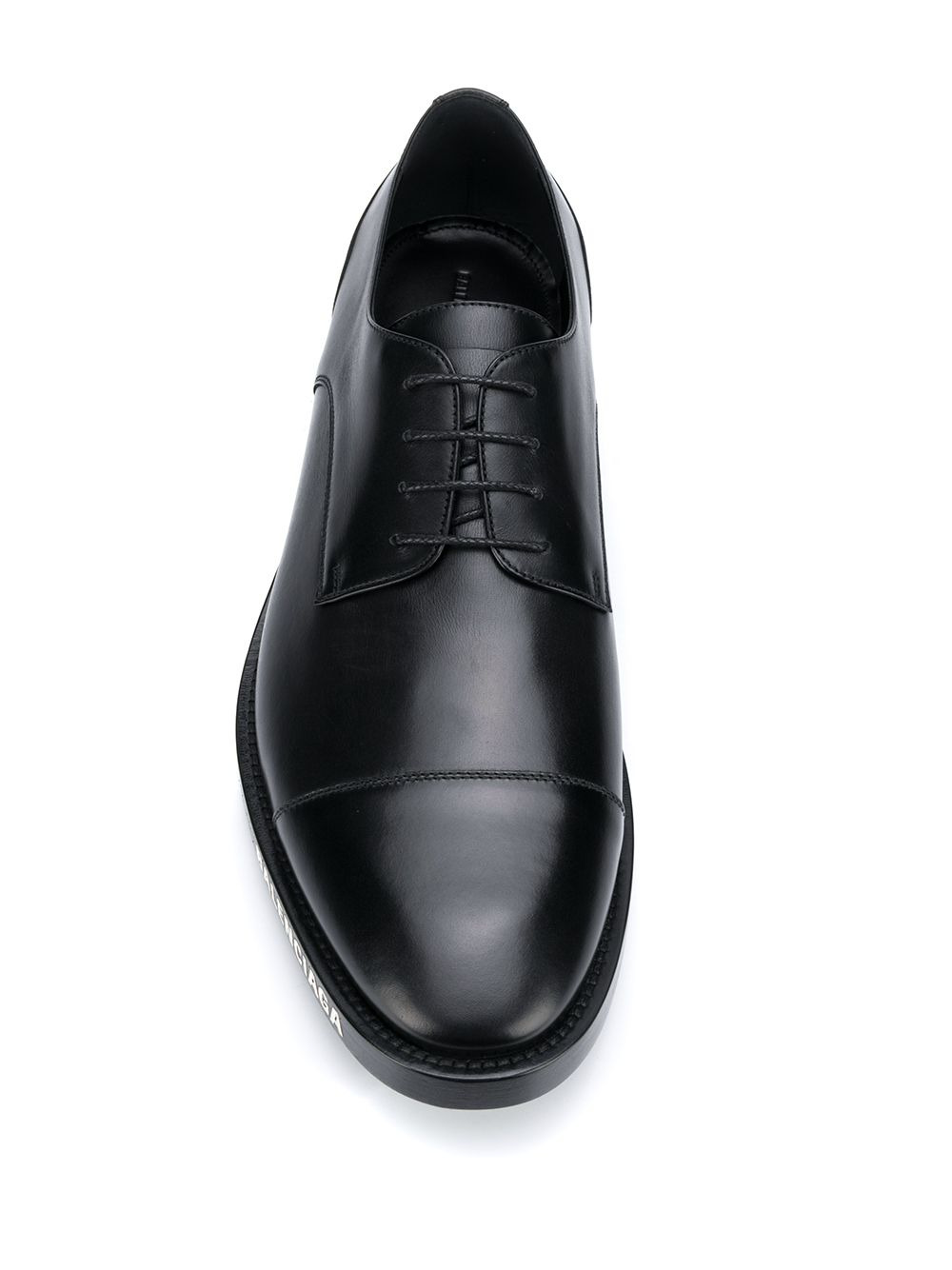 logo-print Derby shoes - 4