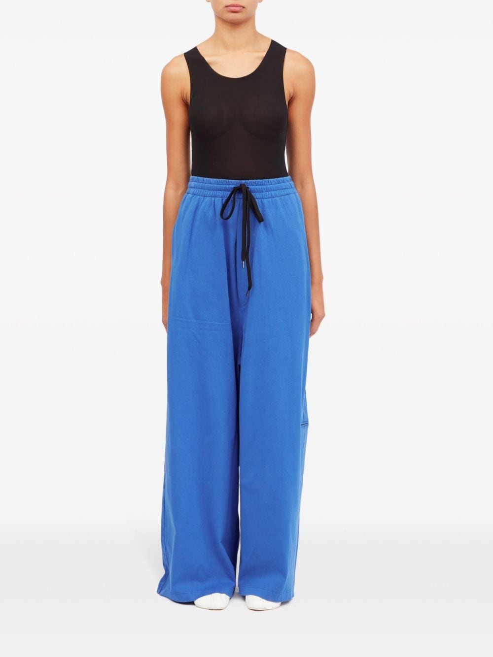wide-leg cotton trousers - 2