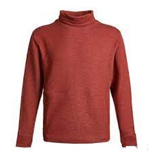 Men's Nike Dri-Fit Solid Color High Collar Pullover Long Sleeves Red CU6256-689 - 1