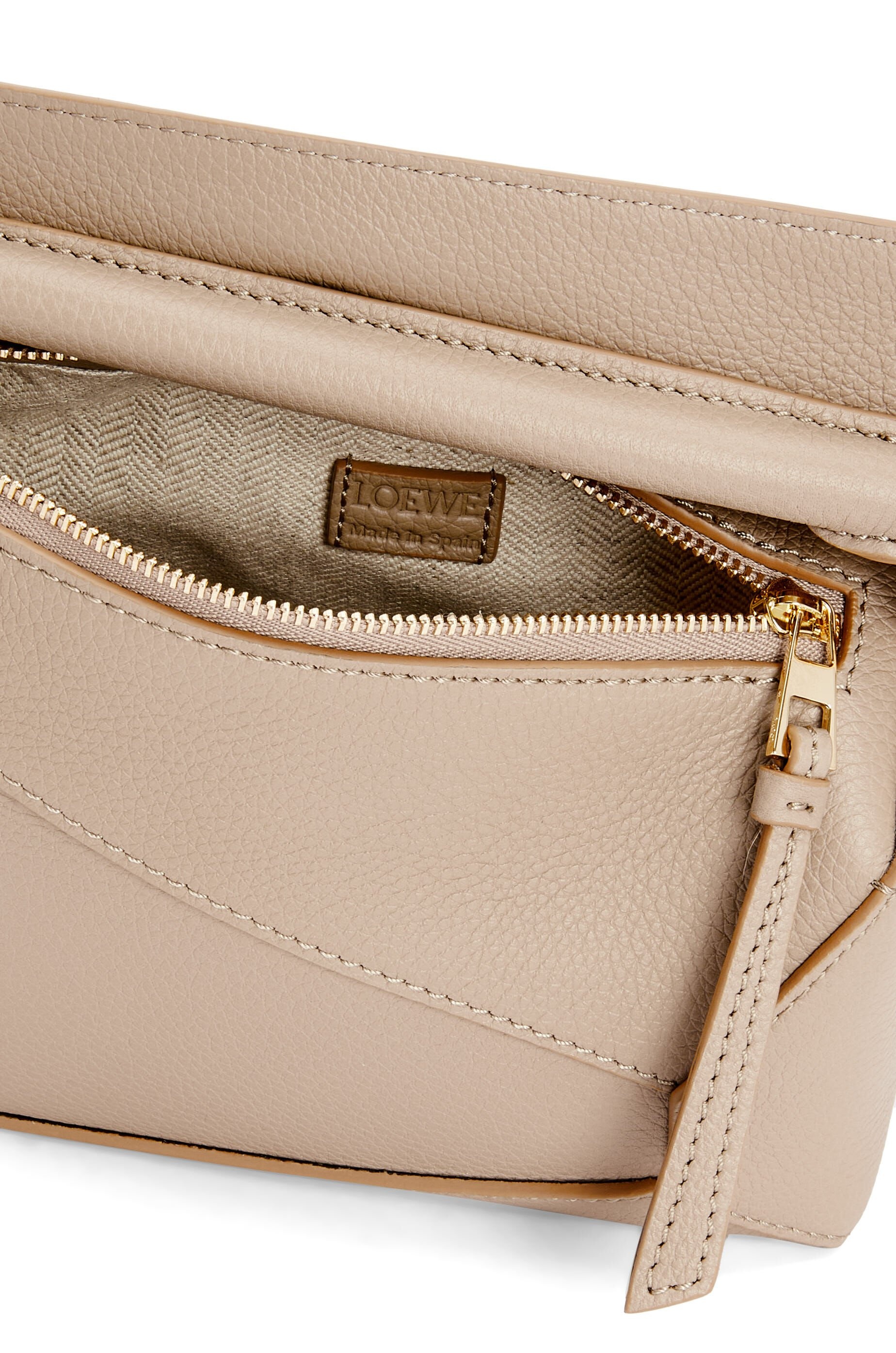 Small Puzzle bag in soft grained calfskin Sand - LOEWE