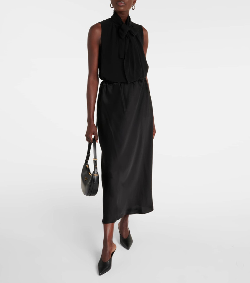 Max Mara Editore satin midi skirt outlook
