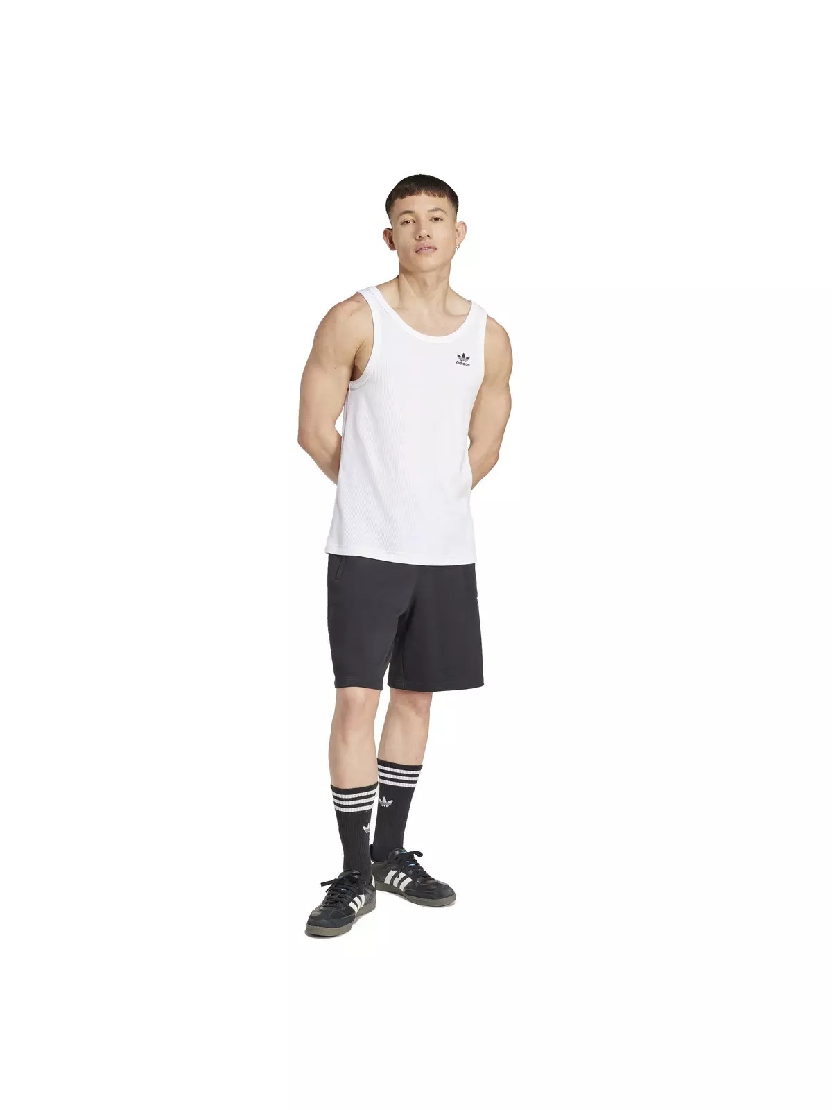 Originals Men's Trefoil Essentials Lifestyle Tank Top -White - 5
