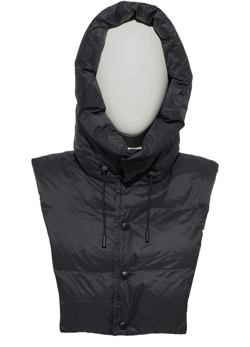 Hooded puffer jacket bib - 1