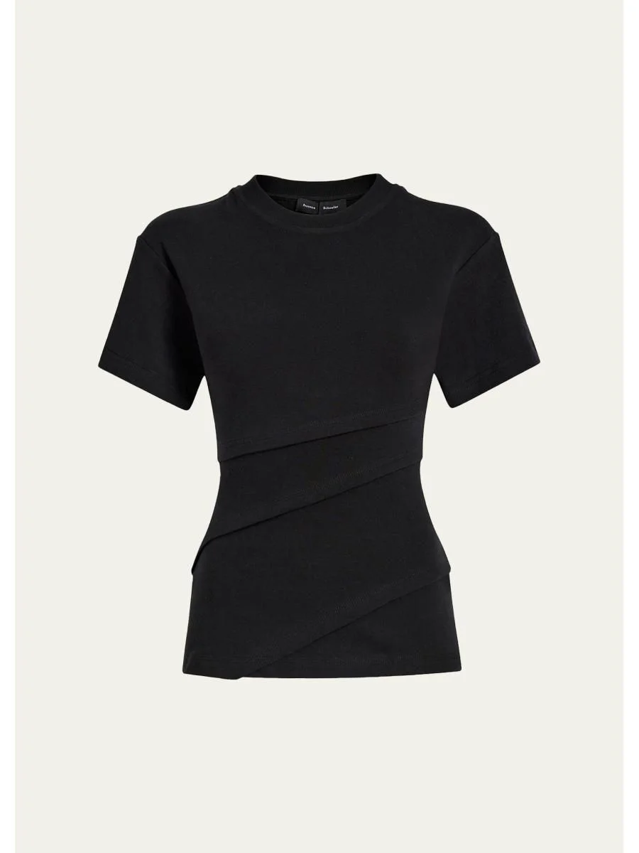 Hilma Pleated Cotton-Blend Top - 1