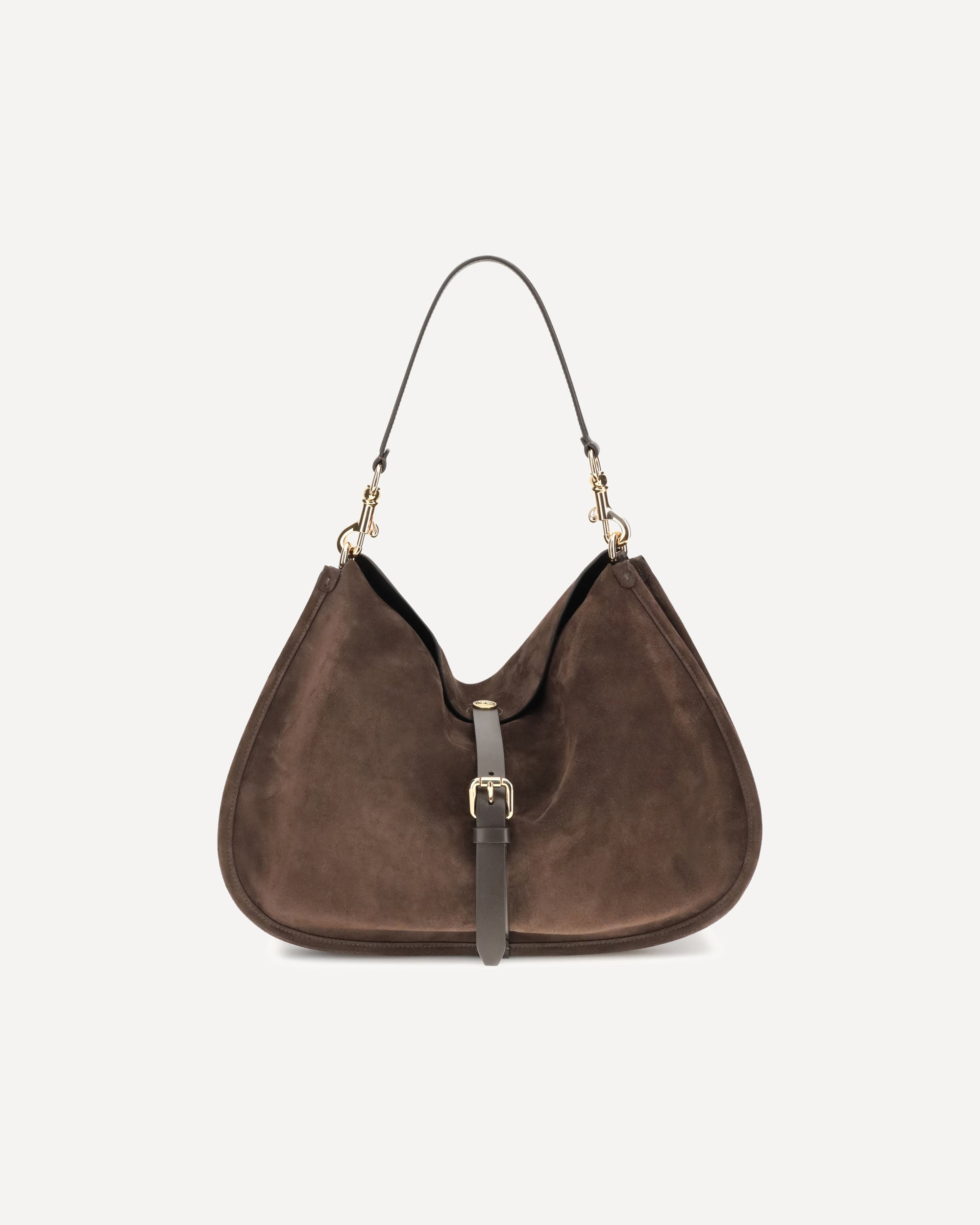 Suede Pony Shoulder Bag - 1