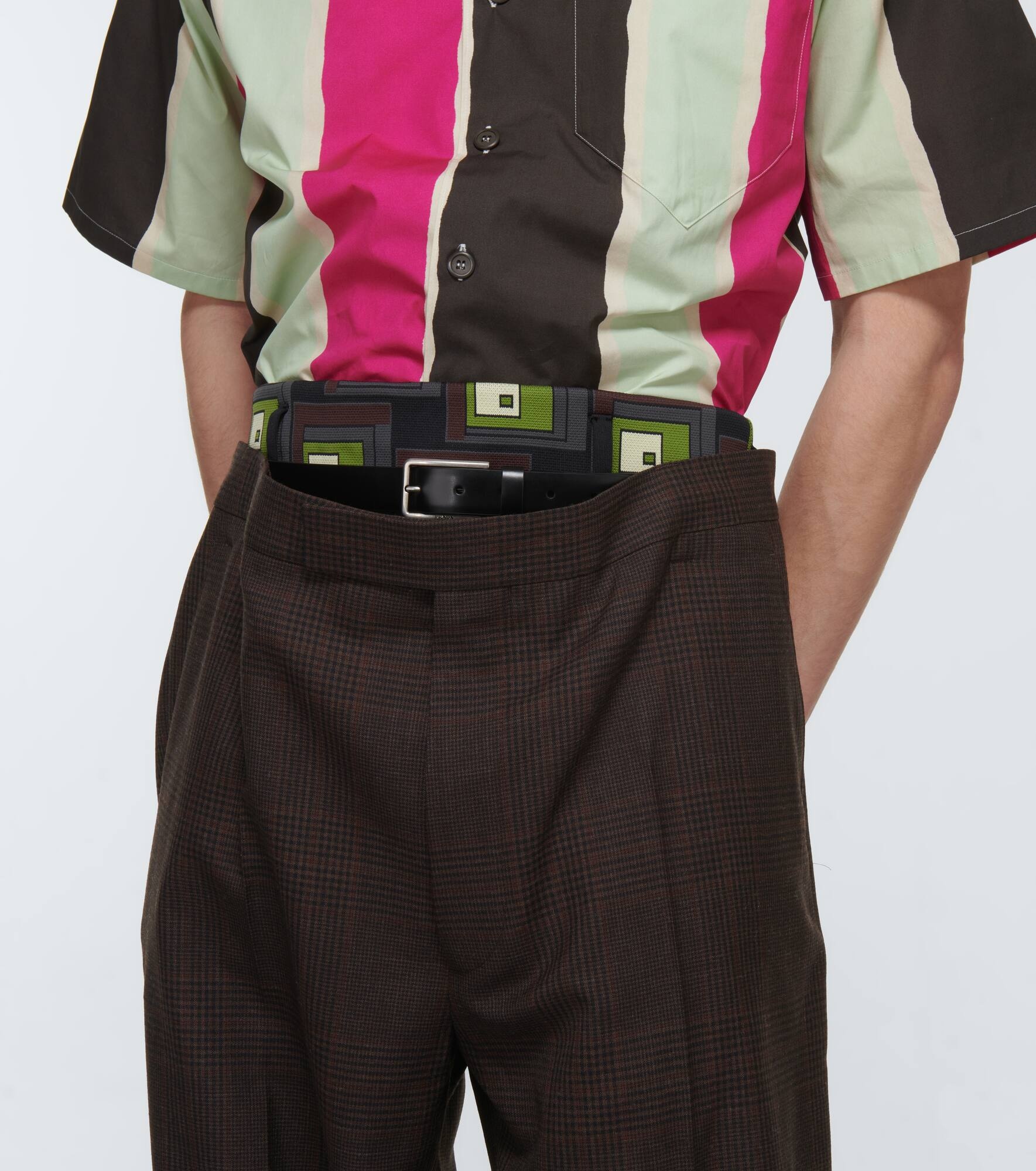 Checked wool pants - 5