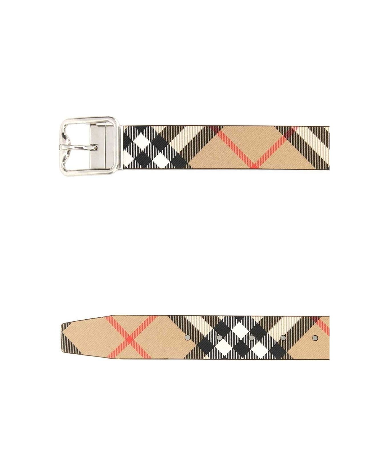 Reversible Checked B Buckle Belt - 2