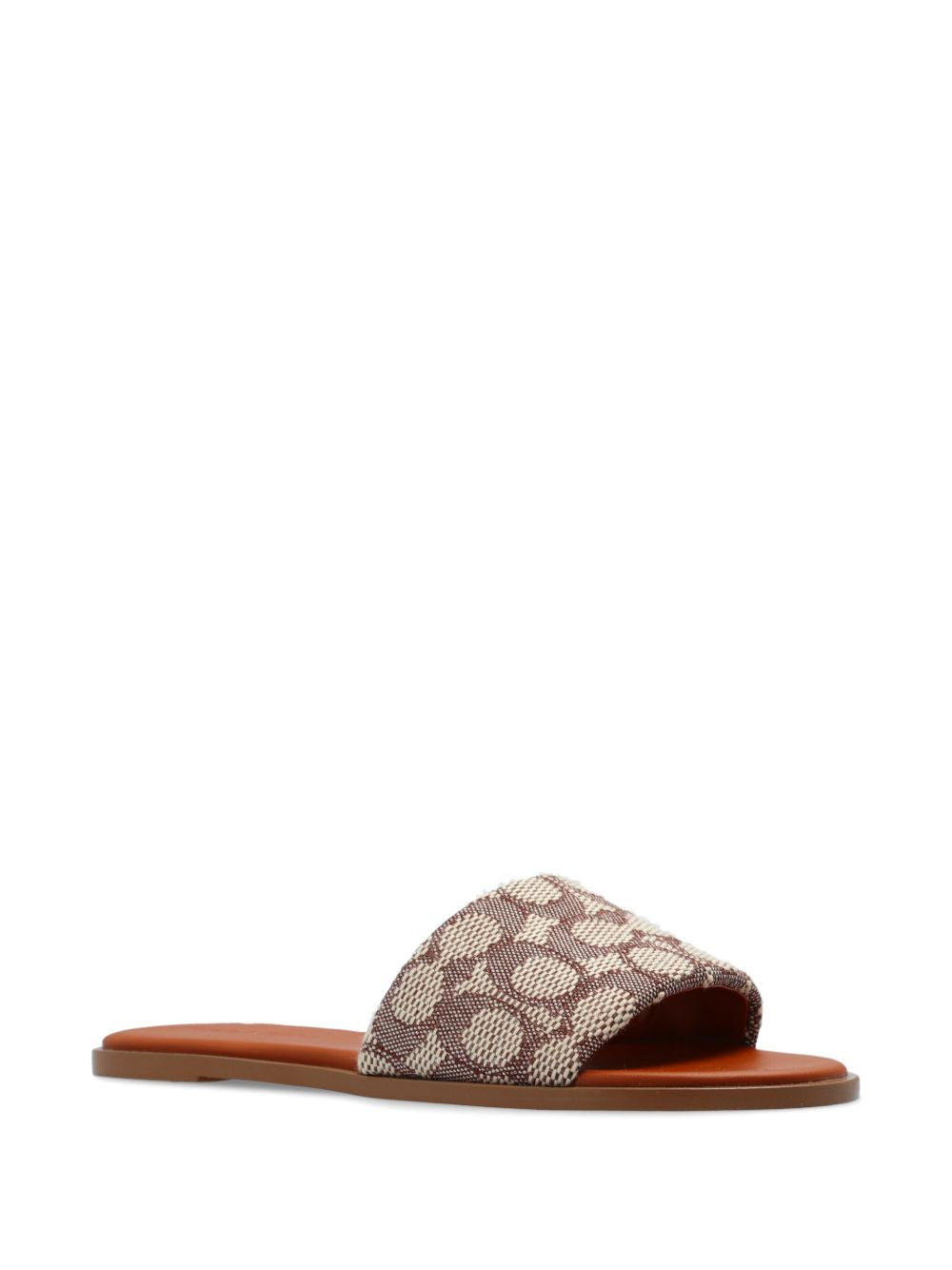 monogram-print leather sandals - 2