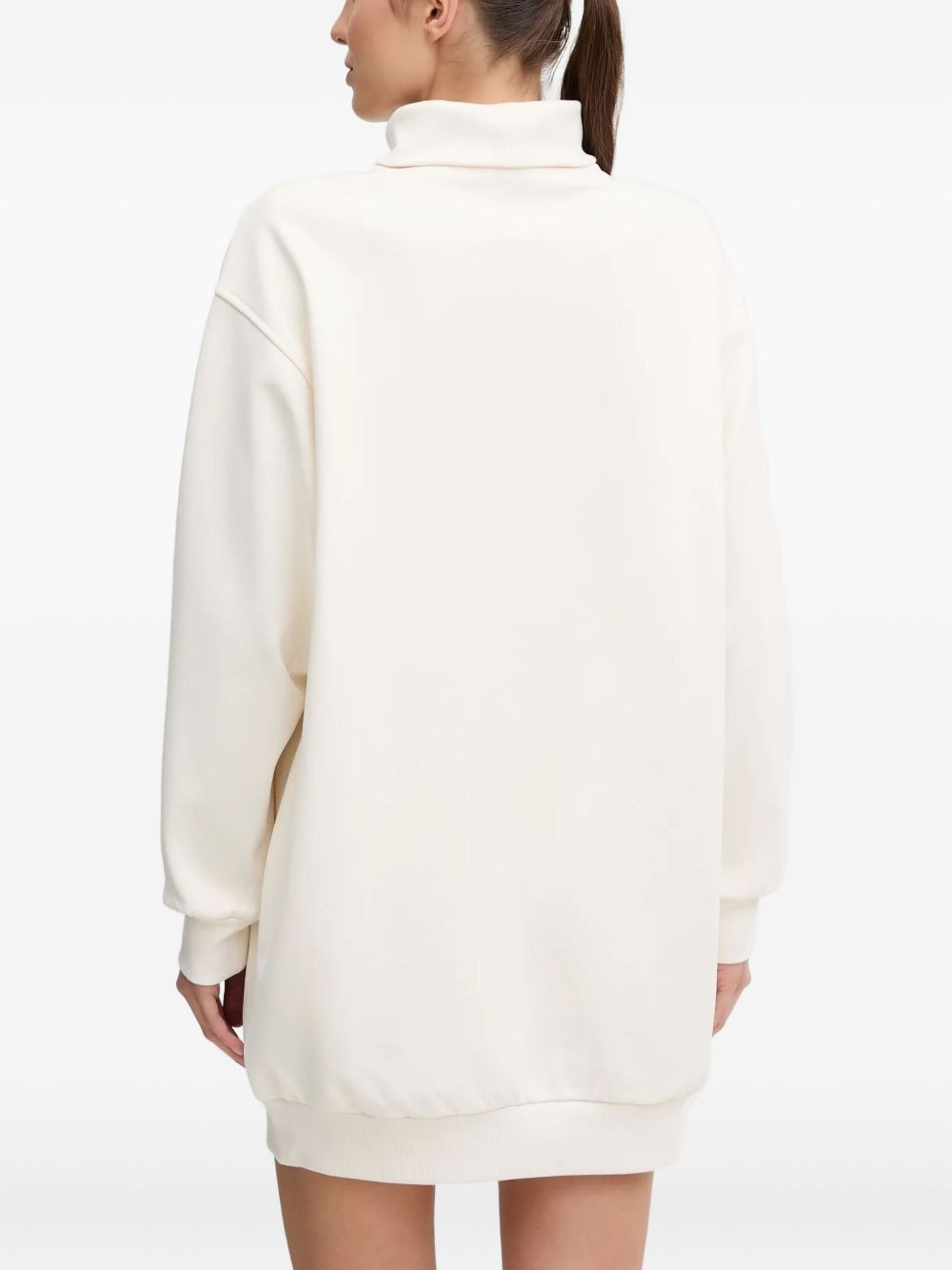 logo-motif turtleneck mini dress - 3