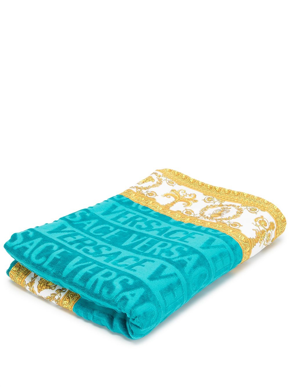 Baroque trim beach towel - 1