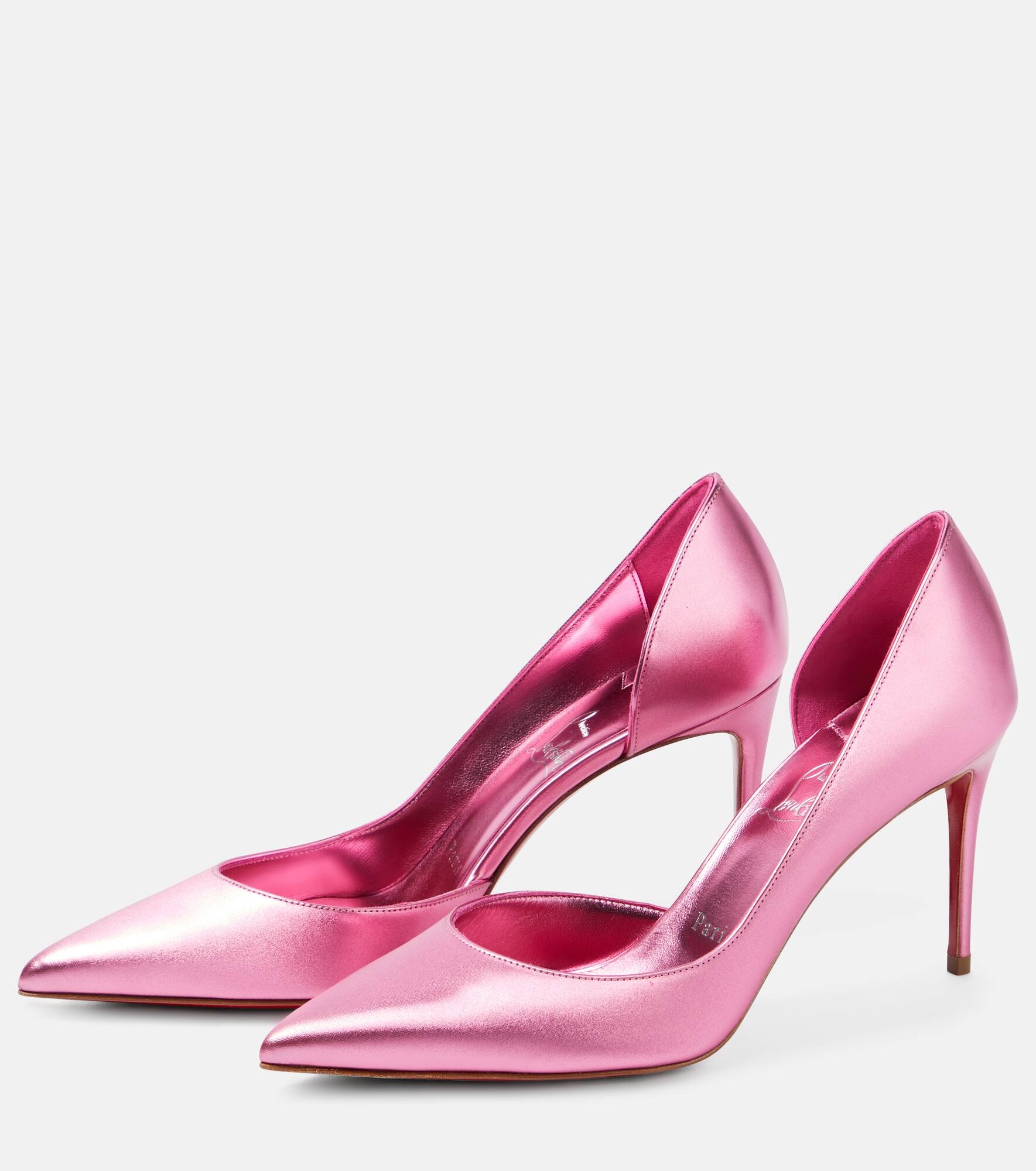 Iriza 85 metallic leather pumps - 5