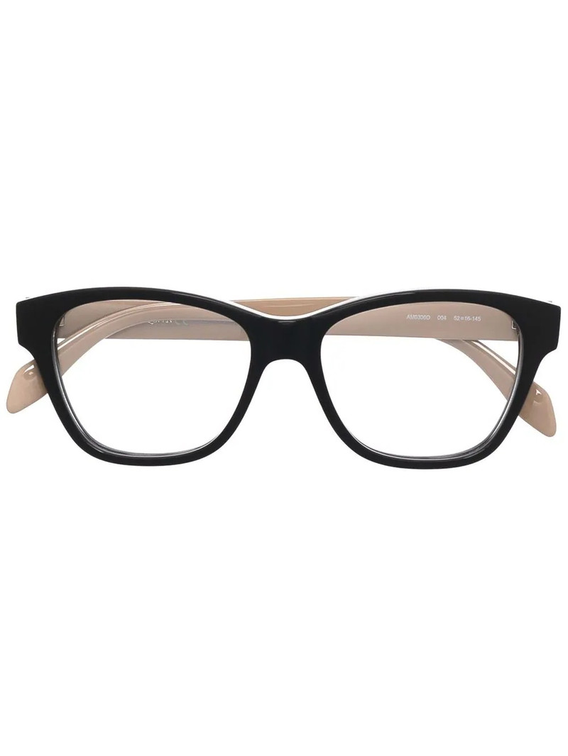 square-frame clear glasses 1
