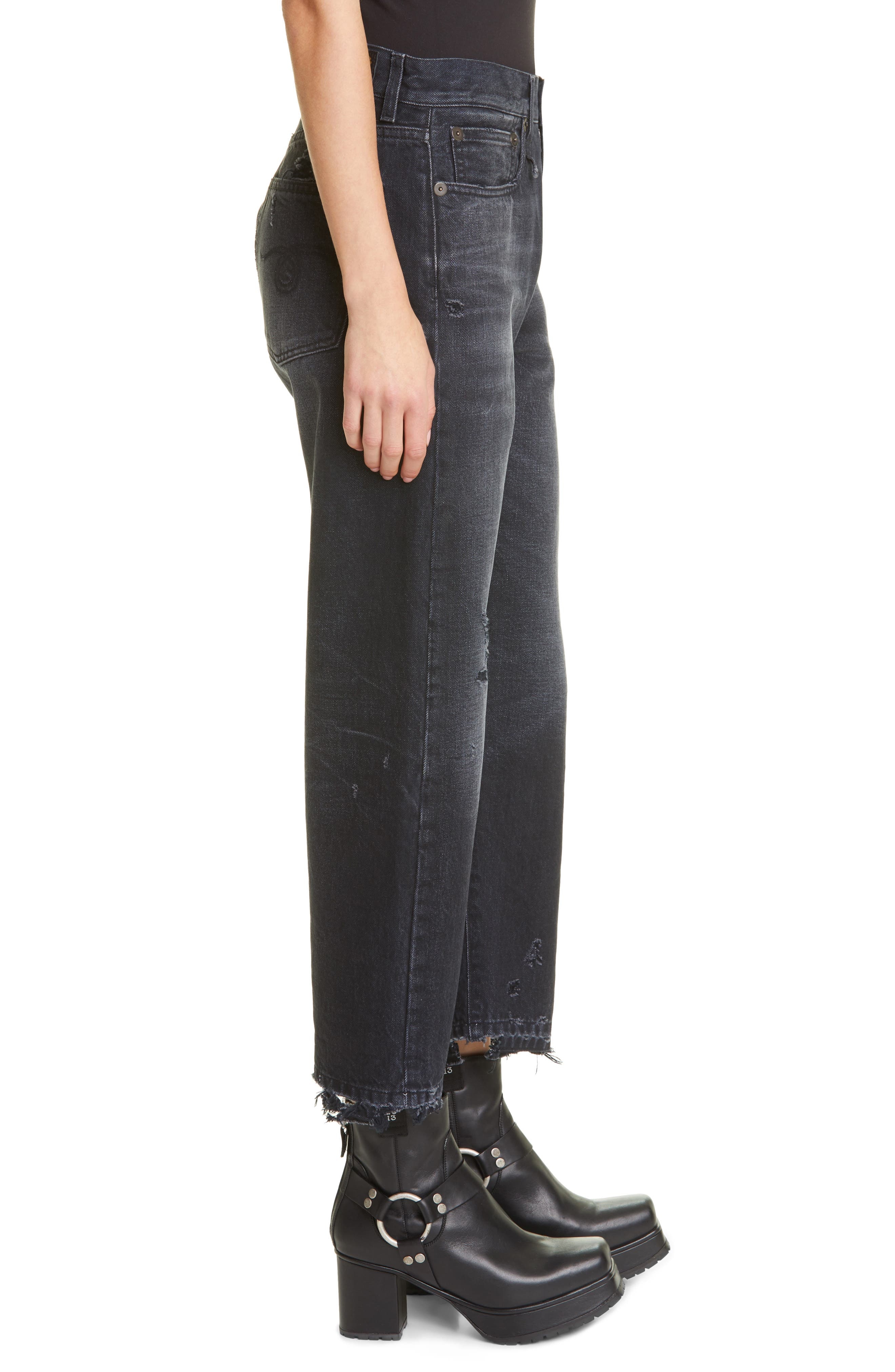 Distressed Boyfriend Jeans - 4