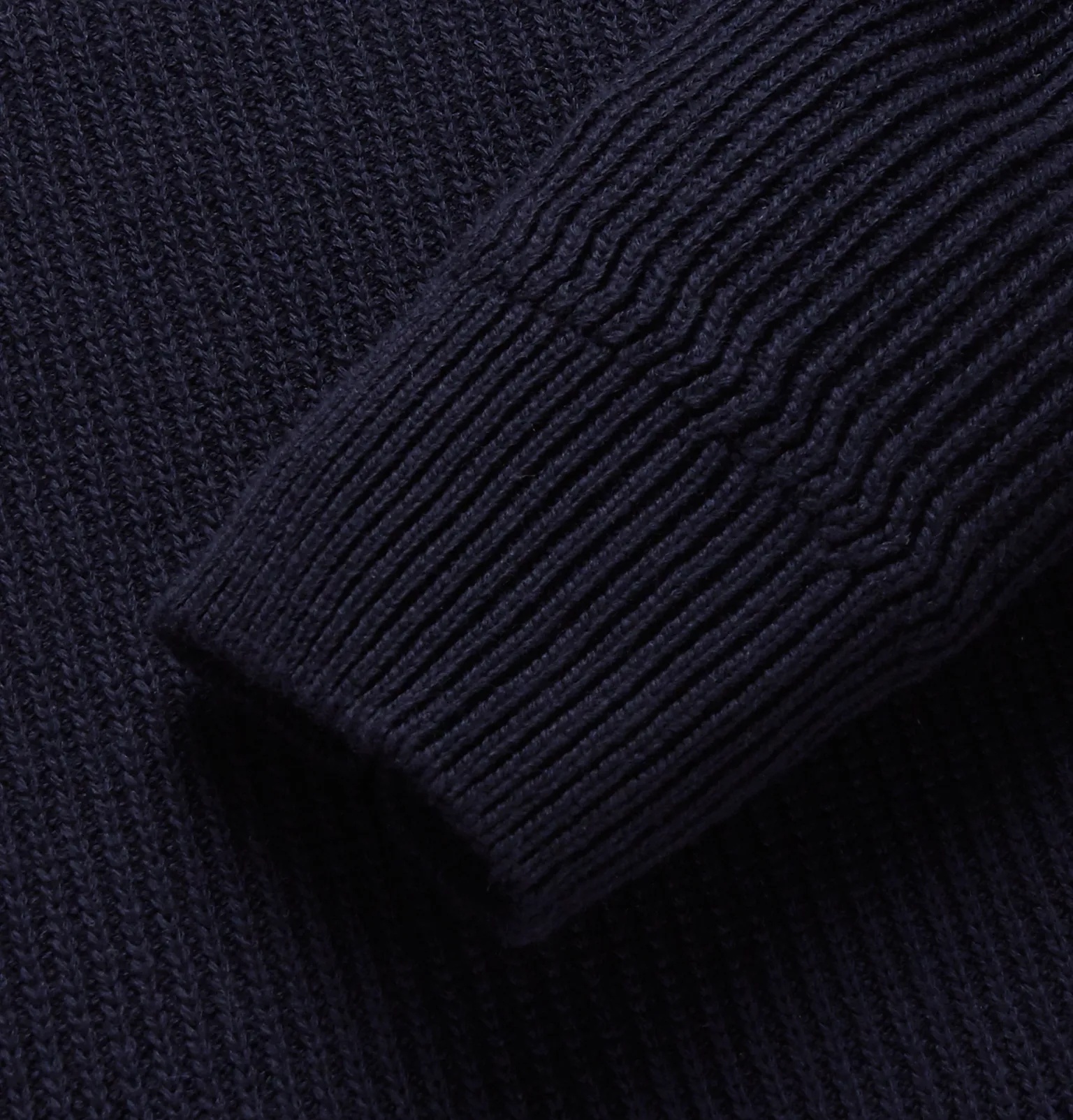 Ribbed Wool and Cashmere-Blend Half-Zip Sweater - 3