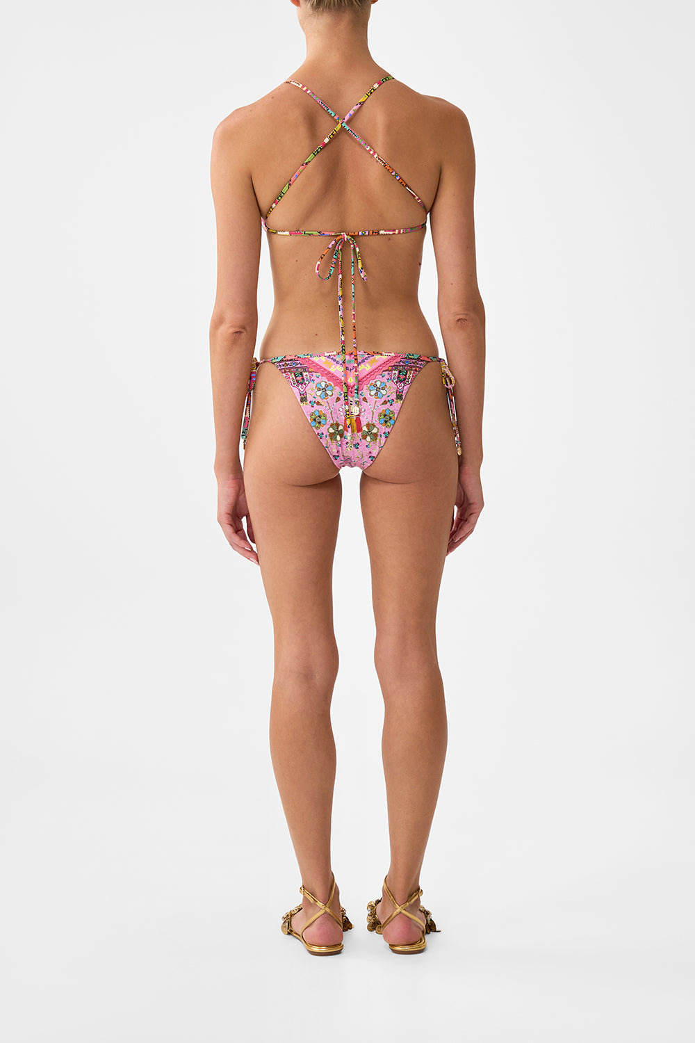 EMBROIDERED TRI BIKINI - 3