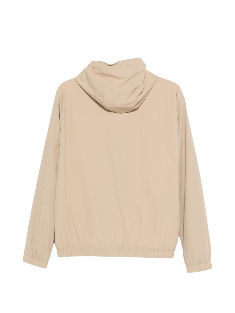 LARDINI hooded zip-up jacket outlook
