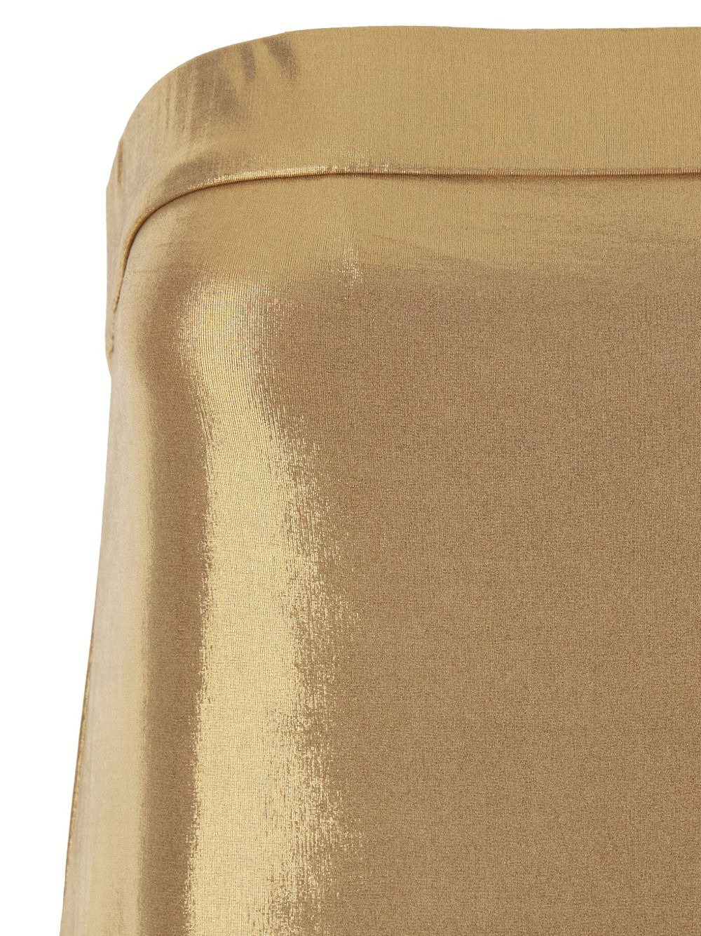 metallic side-slit gown - 3