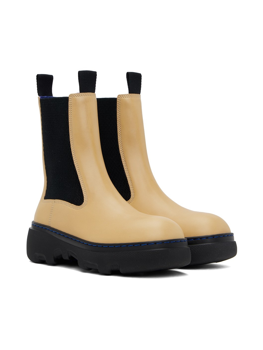 Yellow Leather Creeper Chelsea Boots - 4
