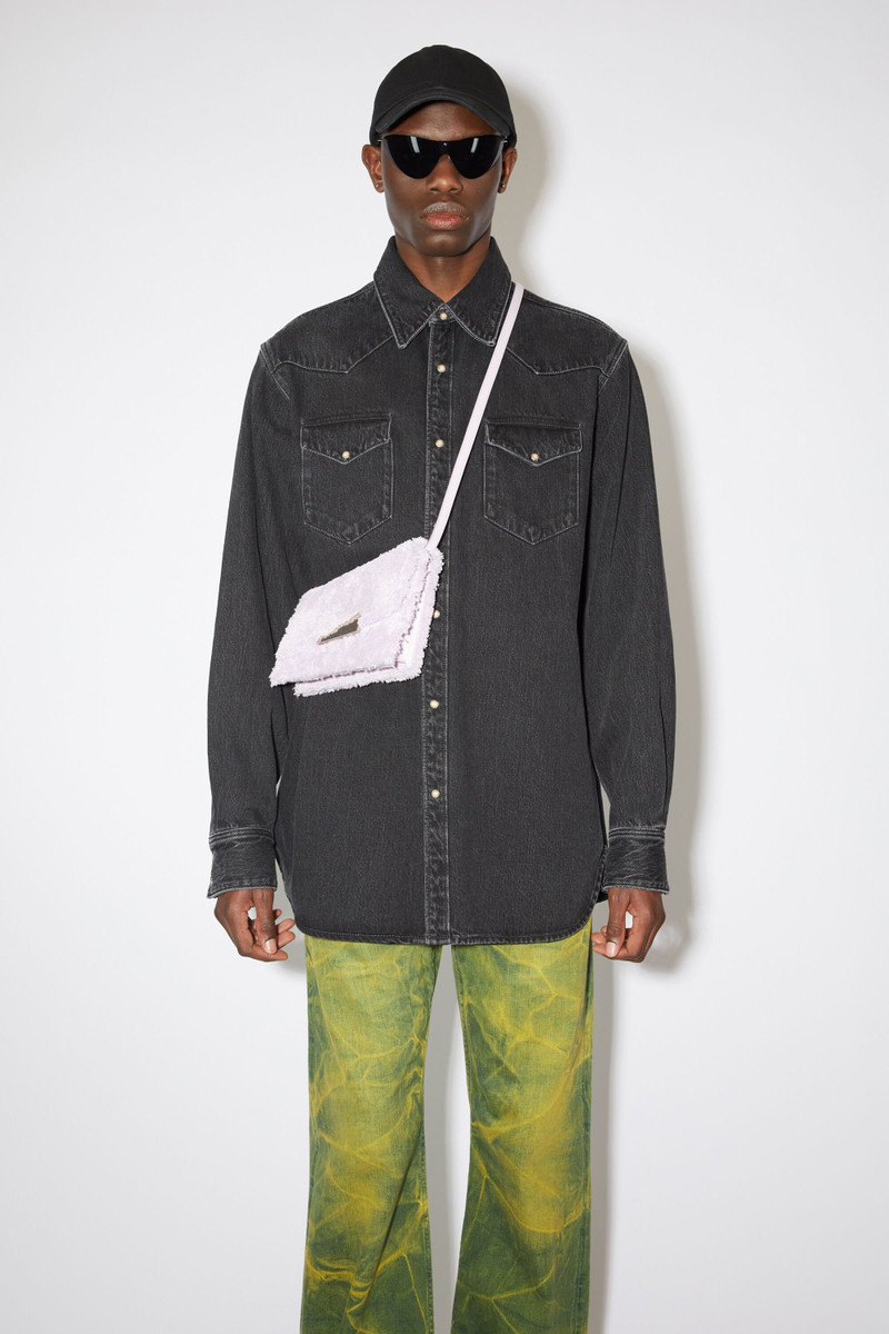Acne Studios Denim button-up shirt - Black outlook