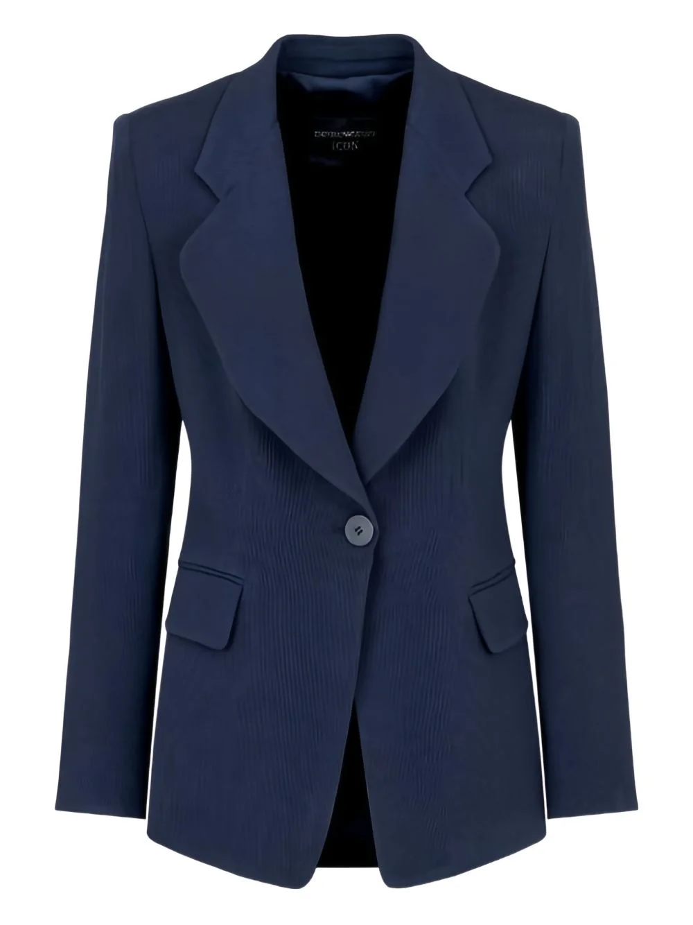 single-button notched-lapel jacket - 1