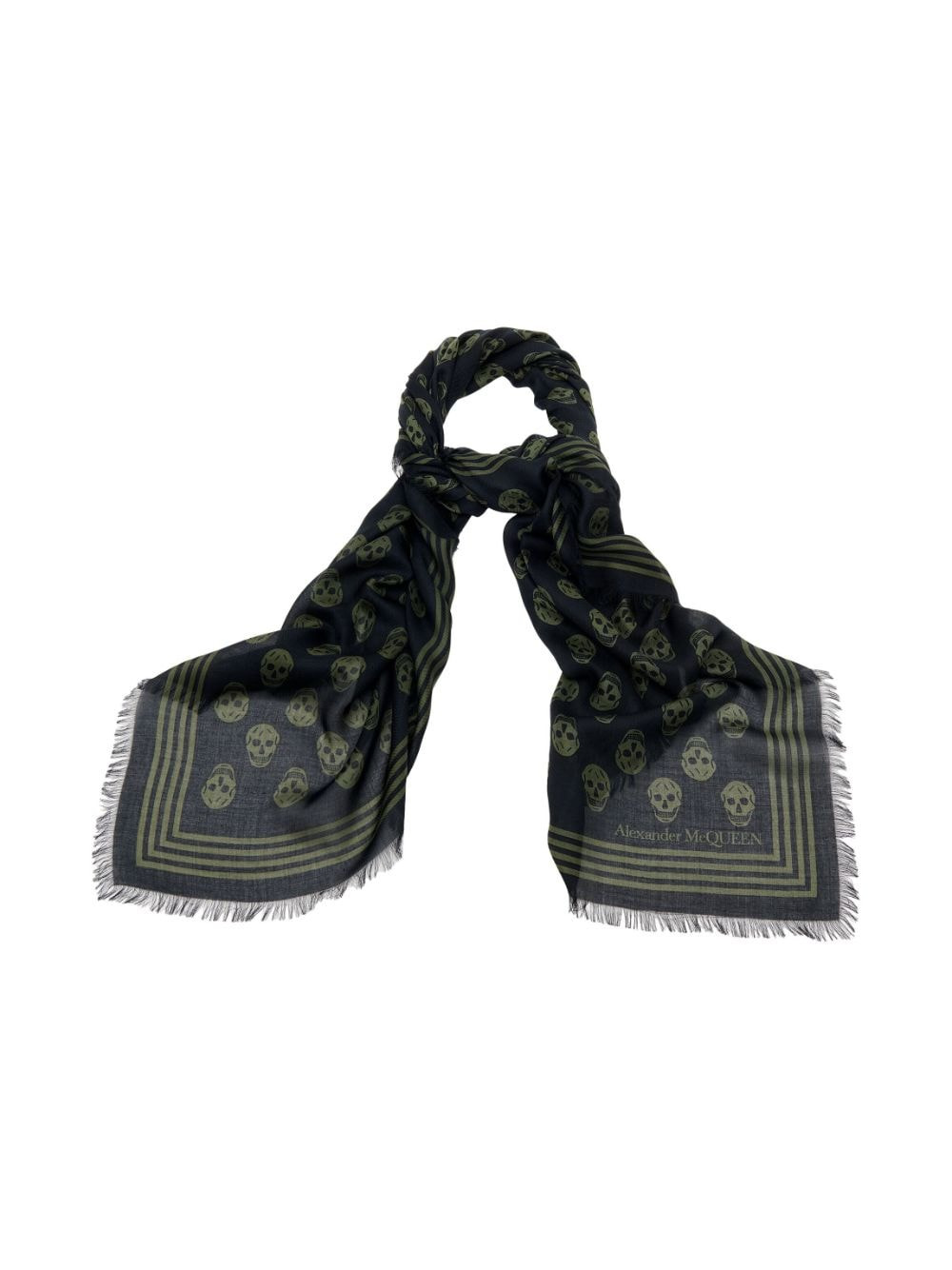 Alexander Mcqueen Men Scarf With Logo - 3