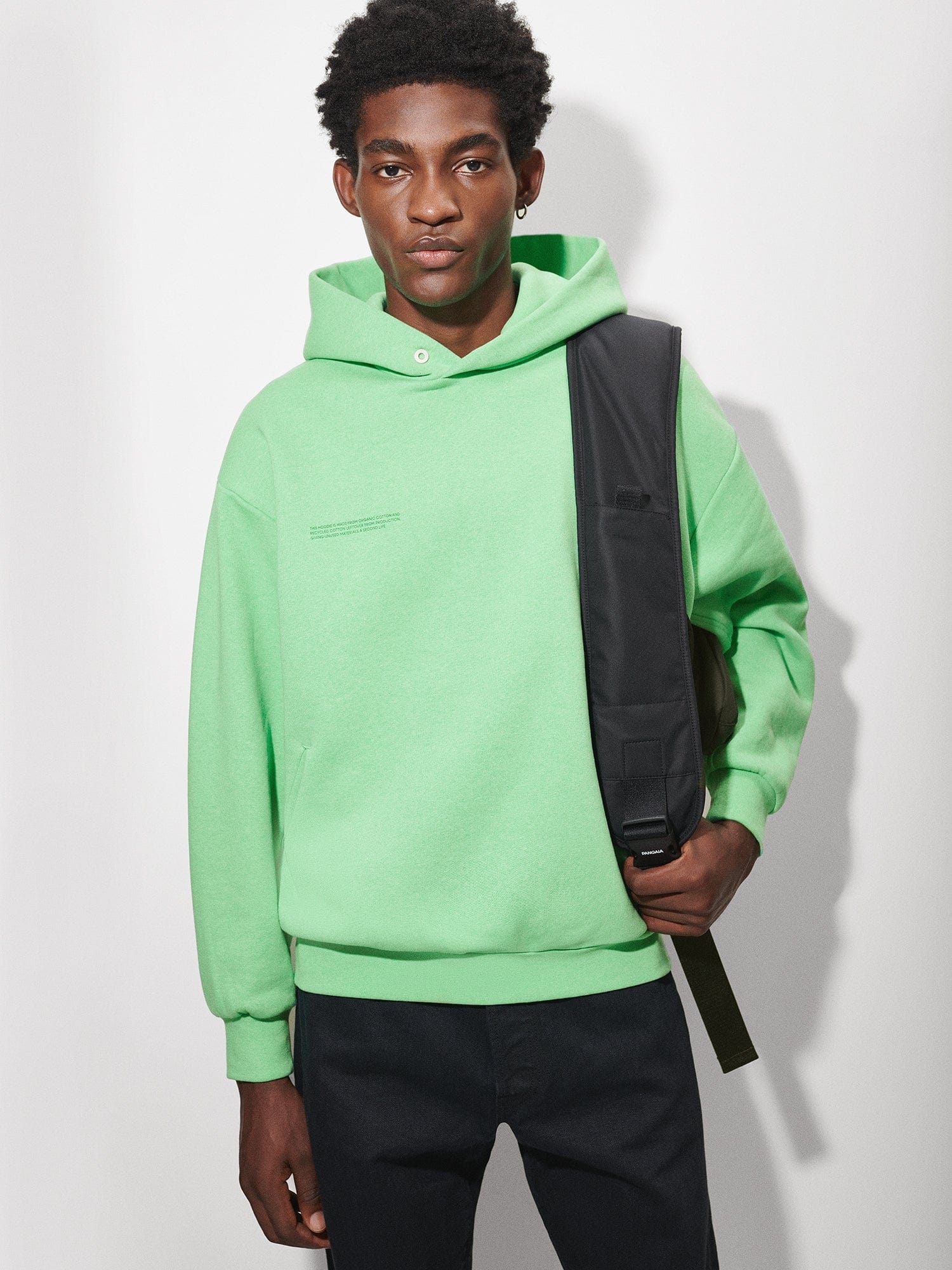 Mens Reclaimed Cotton Hoodie - Reclaim Jade - 2