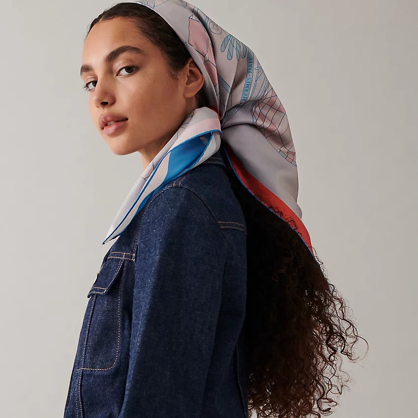 Les Folies du Ciel double face scarf 90 - 2