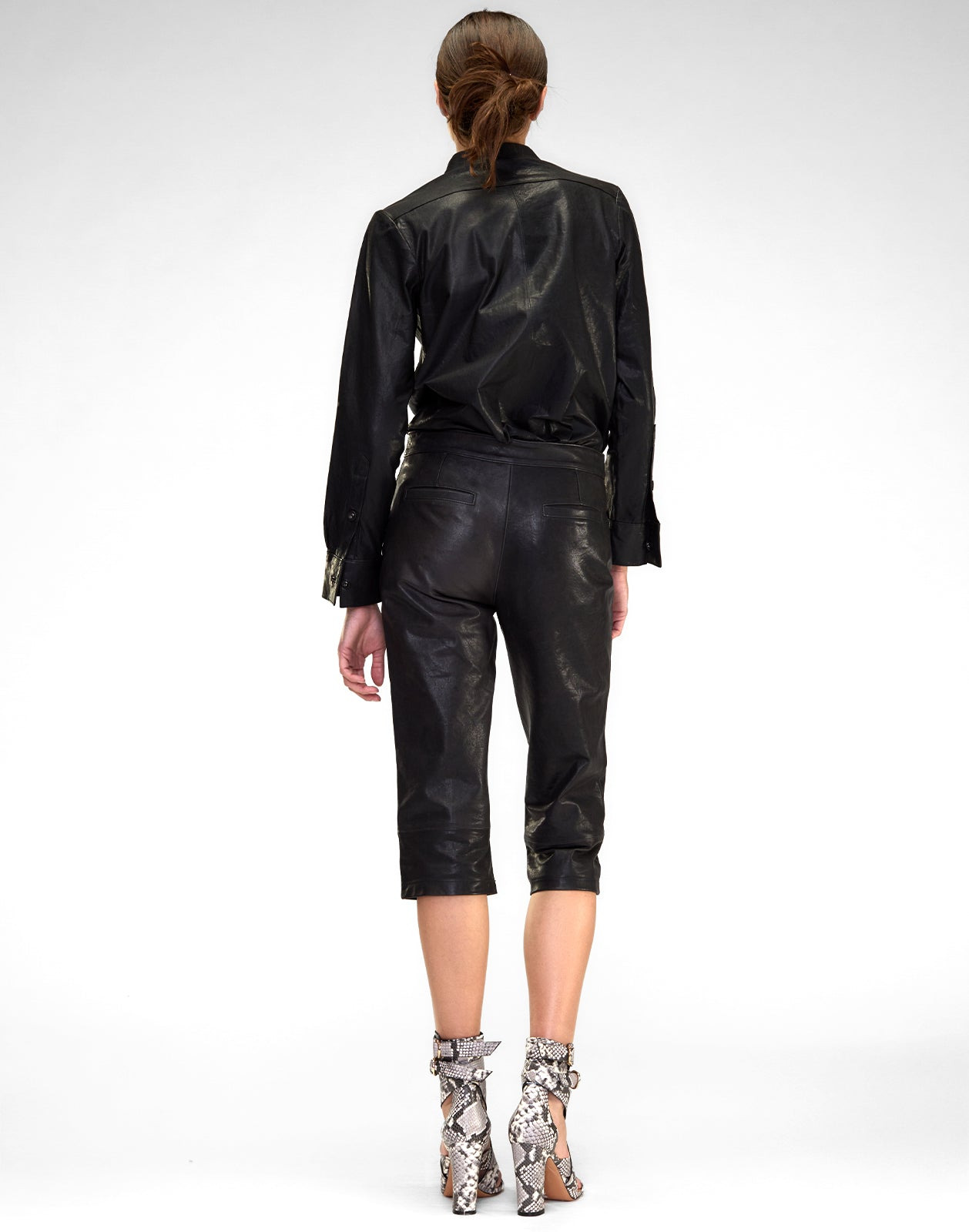 The London Leather Button Up Shirt - 3
