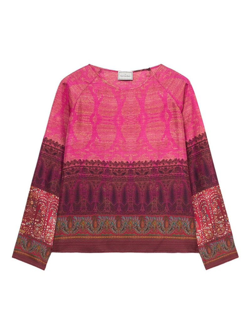 paisley-print shirt 1