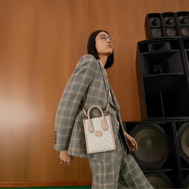 Mini tote bag with Interlocking G 4