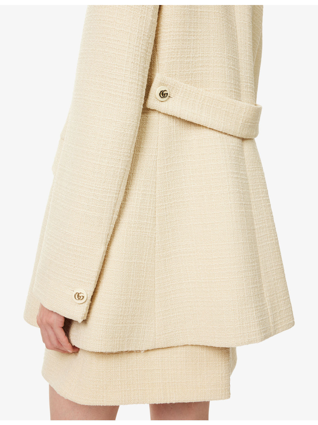Caban Long-Sleeve Textured-Wool Coat - 5