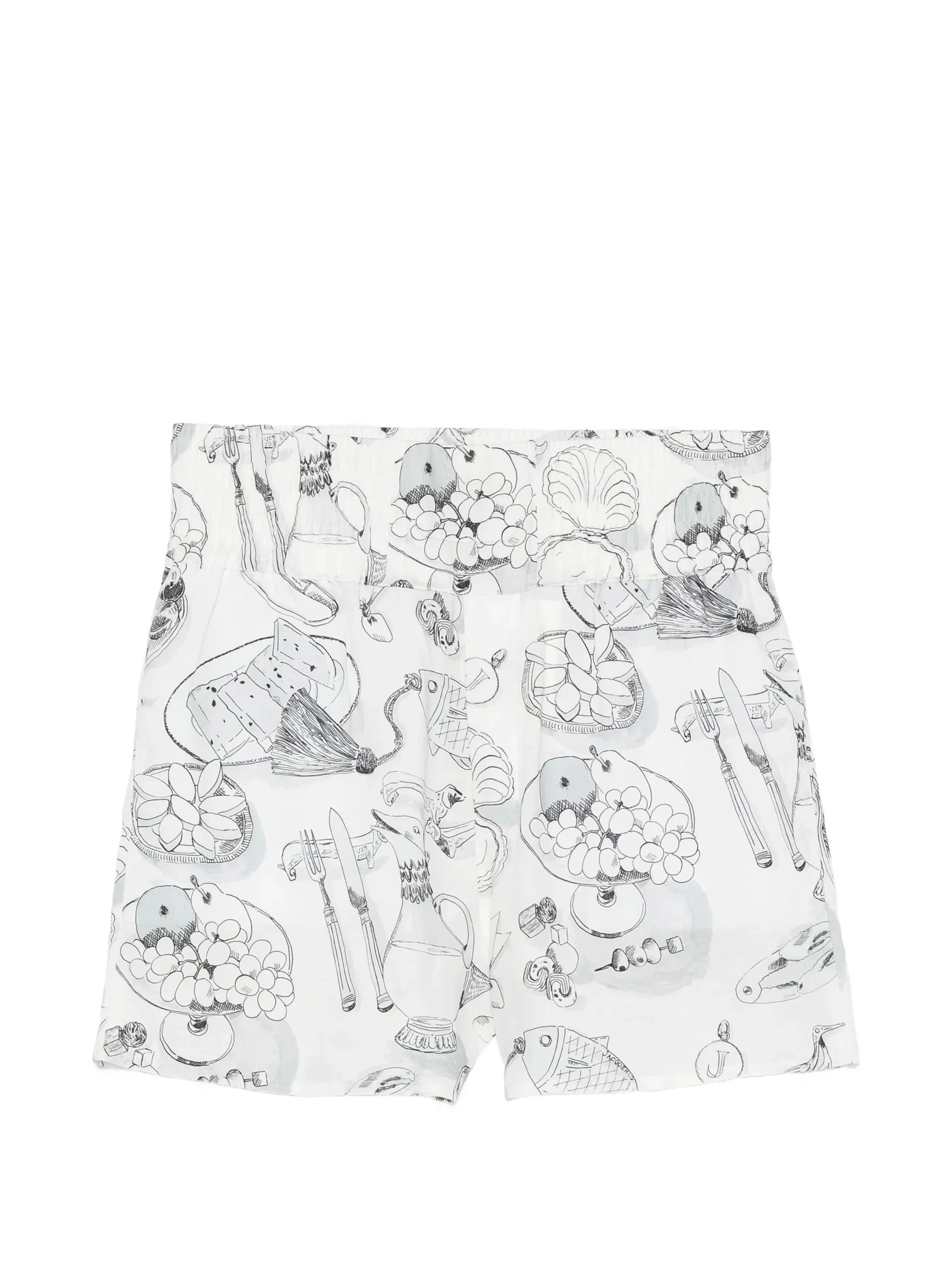 Jacquemus Graphic-print High-waisted Shorts - 1