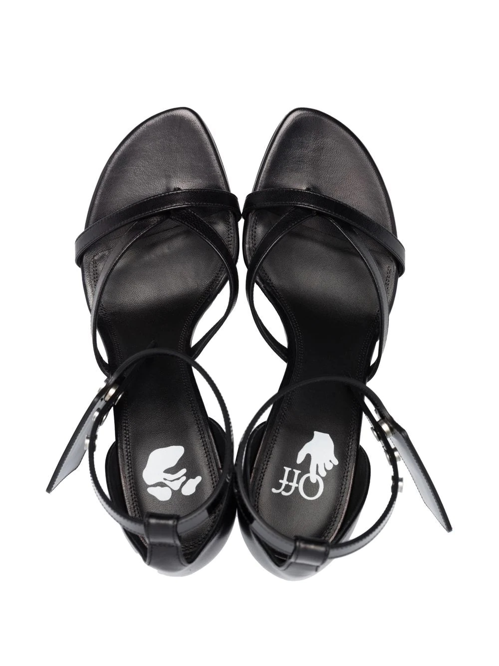 Zip Tie leather sandals - 4